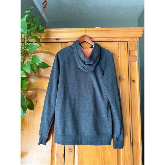 The North Face Women’s Fleece Hoodie L – Gray with Pink Logo - Picture 3 of 8